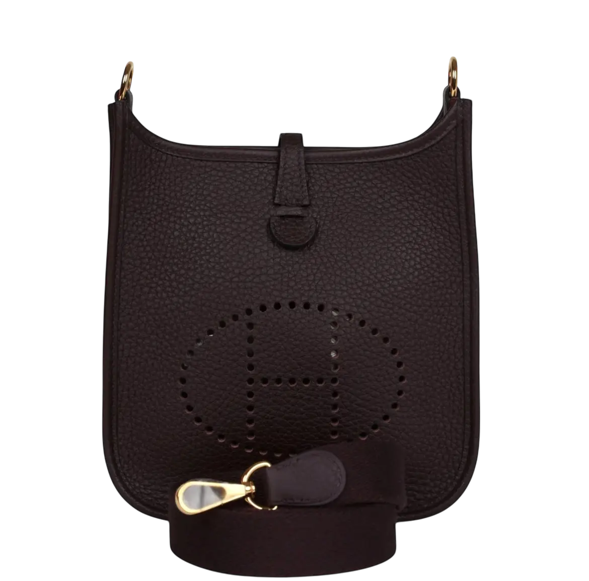 Hermes Evelyne TPM Rouge Sellier Clemence Gold Hardware