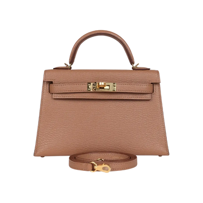 Hermès Mini Kelly Sellier Quebracho Chevre Gold Hardware