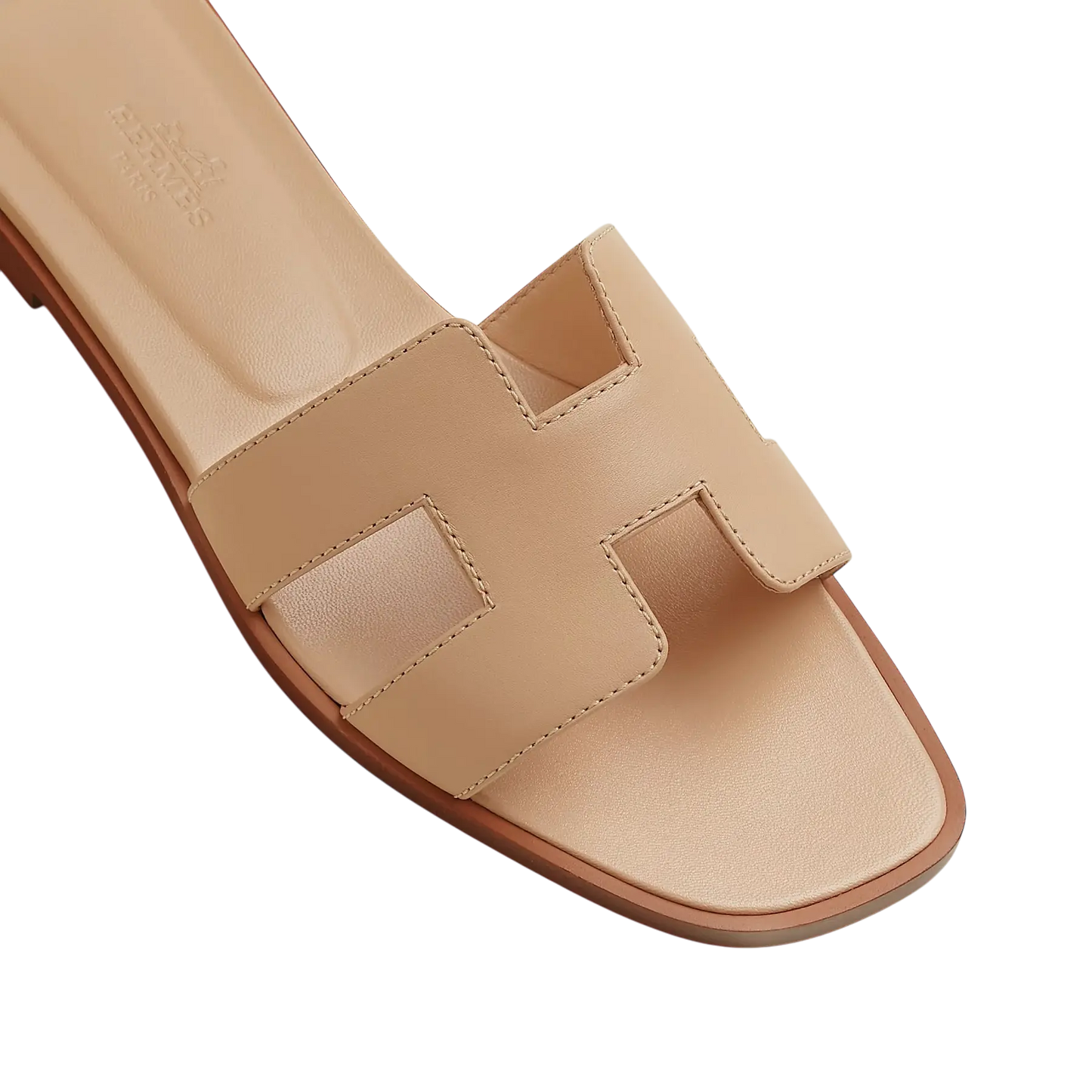 Hermes Oran Sandal Beige Natura