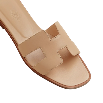Hermes Oran Sandal Beige Natura