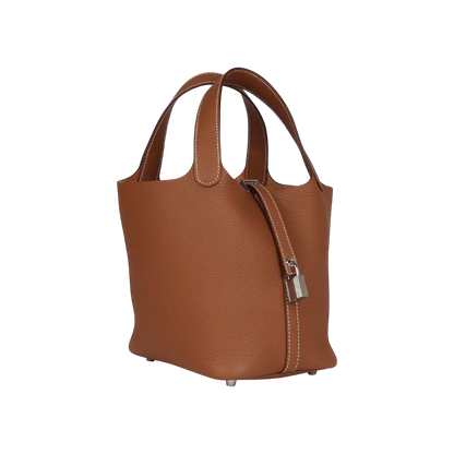 Hermès Picotin Lock 18 Gold Clemence Palladium Hardware