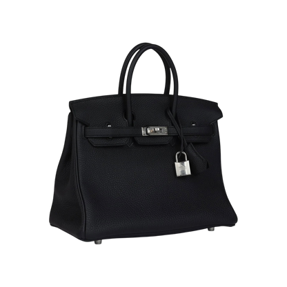 Hermès Birkin 25 Black Togo Palladium Hardware