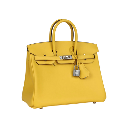 Hermès Birkin 25 Jaune De Naples Swift Palladium Hardware