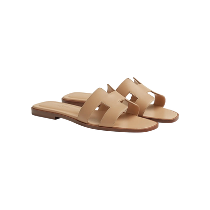 Hermes Oran Sandal Beige Natura