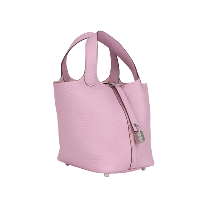 Hermès Picotin Lock 18 Mauve Sylvestre Clemence Palladium Hardware