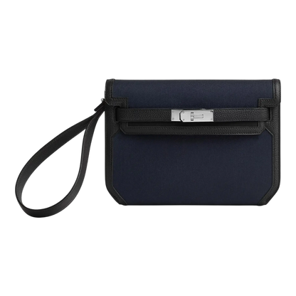 Hermes Depeche 25 Bleu Marine / Noir