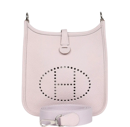 Hermes Evelyne TPM Mauve Pale Clemence Palladium Hardware