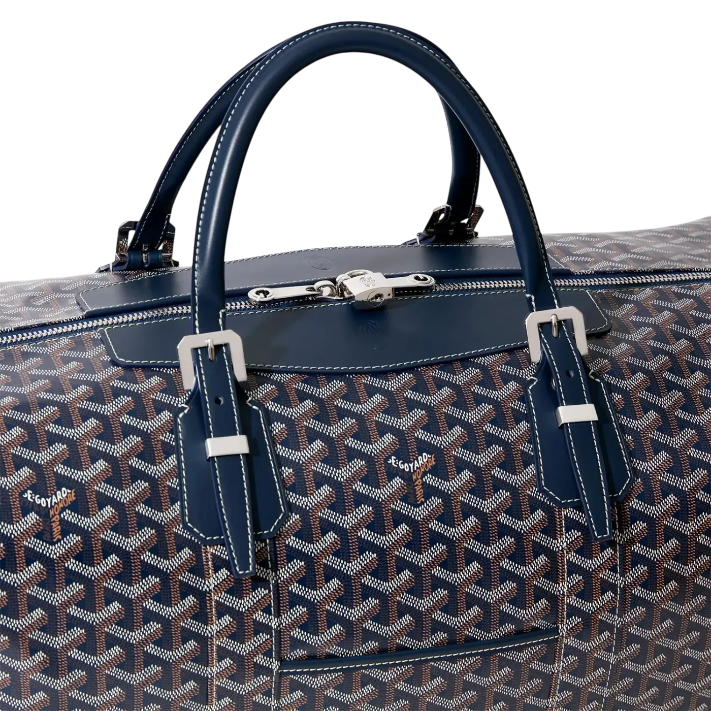Goyard Bowling 55 Bag Navy Blue