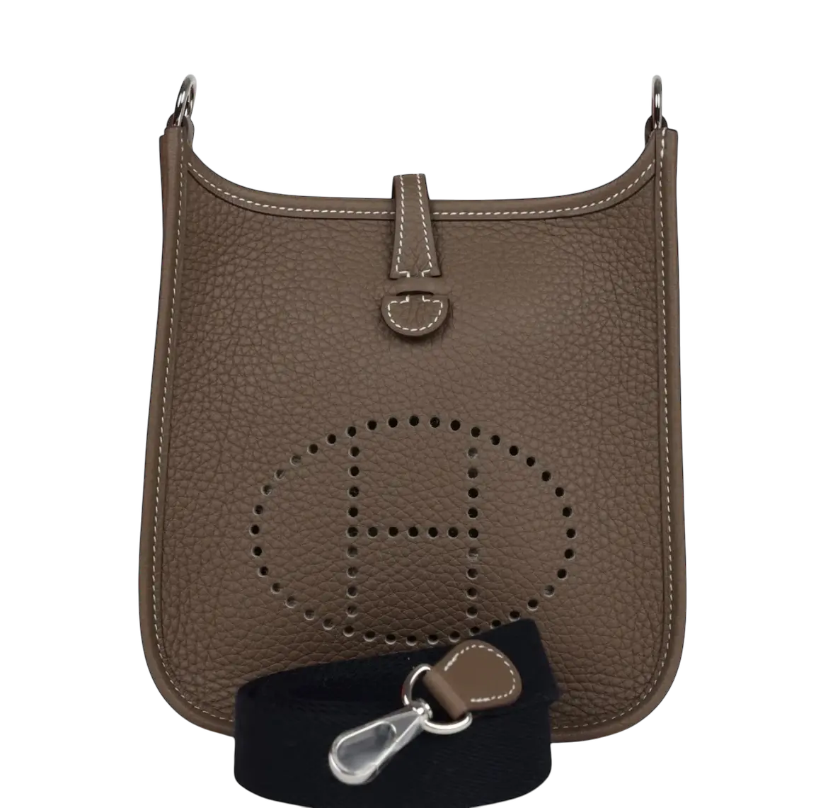 Hermès Evelyne TPM Etoupe Clemence Palladium Hardware