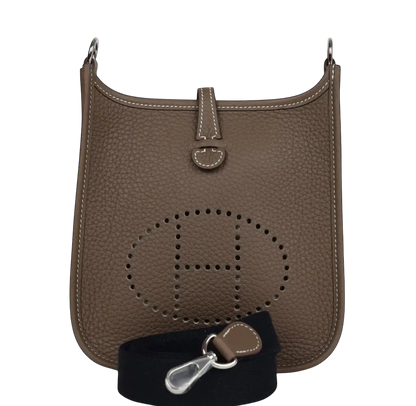 Hermès Evelyne TPM Etoupe Clemence Palladium Hardware