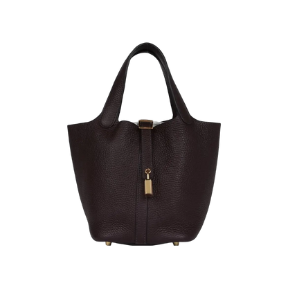 Hermès Picotin Lock 18 Rouge Sellier Clemence Gold Hardware