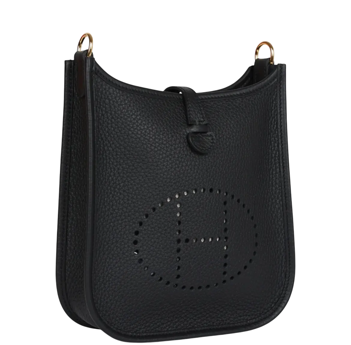 Hermes Evelyne TPM Black Clemence Gold Hardware