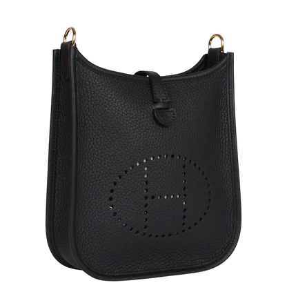 Hermes Evelyne TPM Black Clemence Gold Hardware