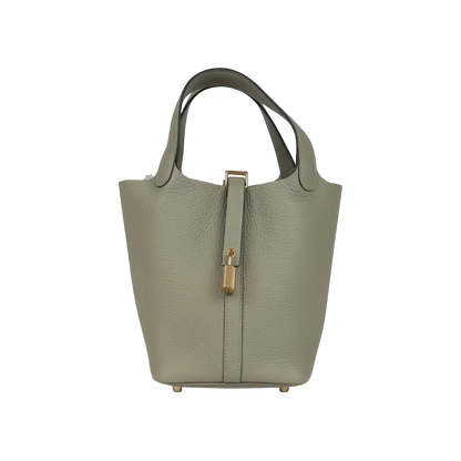 Hermès Picotin Lock 18 Sauge Clemence Gold Hardware