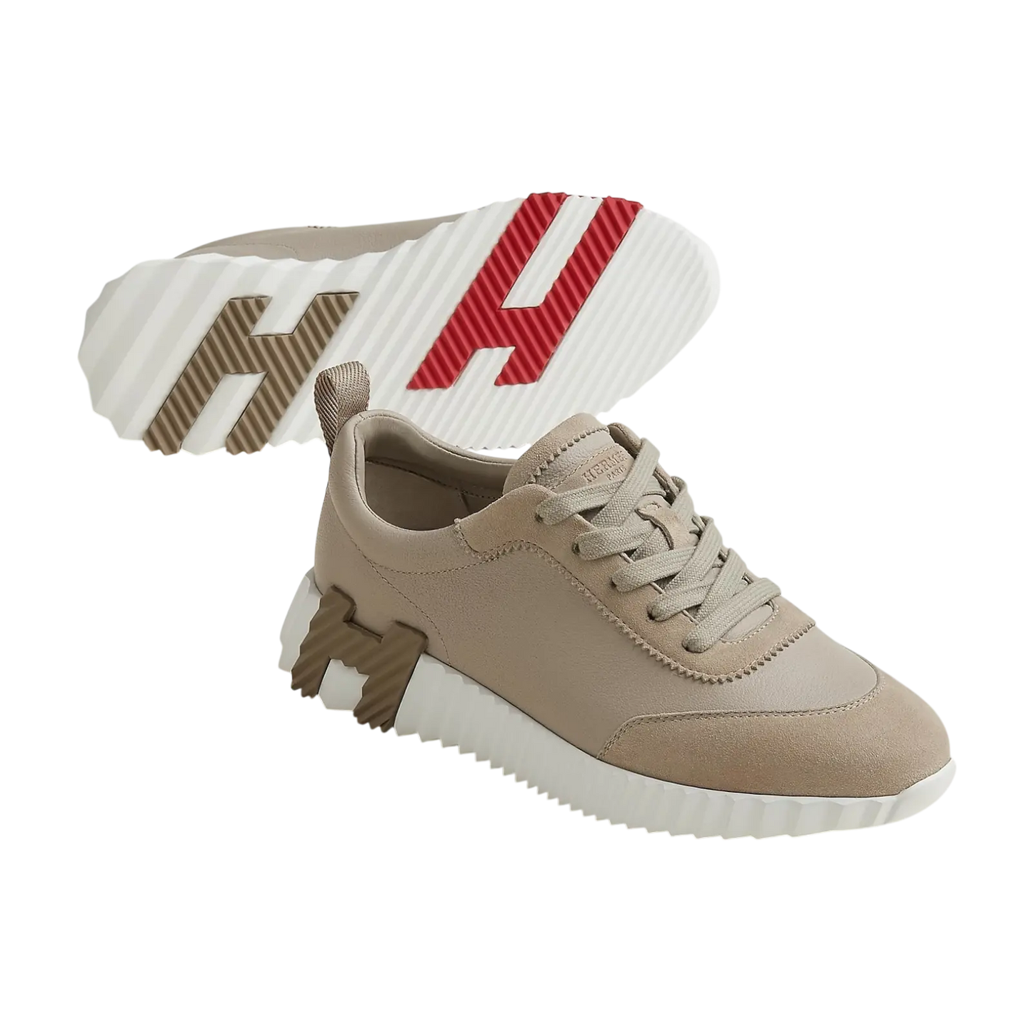 Hermes Bouncing Sneaker Beige Galet