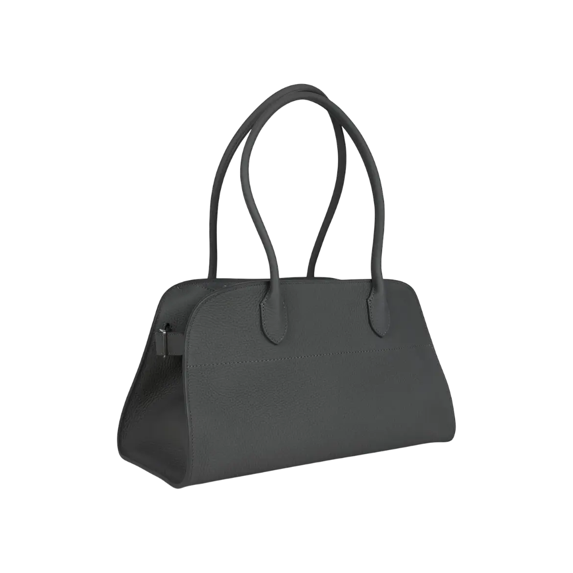 The Row Margaux Shoulder 12 Bag Timouse Grey Calfskin Silver Hardware
