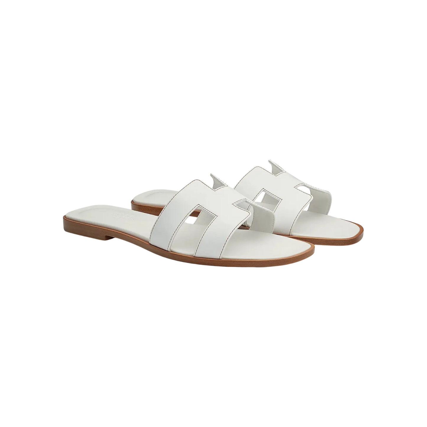 Hermes Oran Sandal Blanc