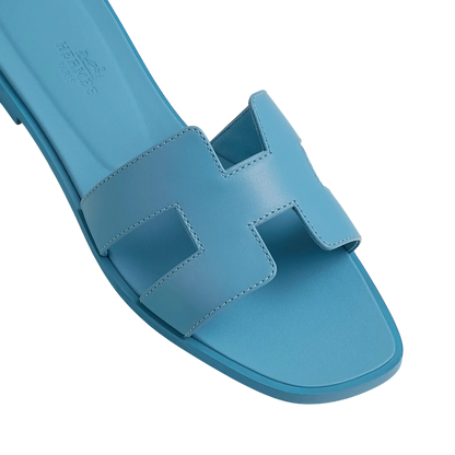 Hermes Oran Sandal Bleu Cameo