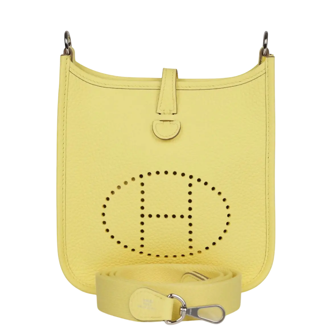 Hermes Evelyne TPM Limoncello Clemence Palladium Hardware