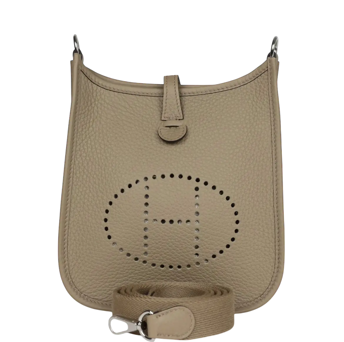 Hermes Evelyne TPM Beige Marfa Clemence Palladium Hardware