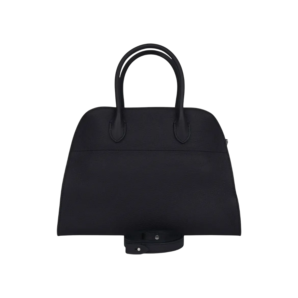The Row Soft Margaux 12 Bag Midnight Calfskin Silver Hardware