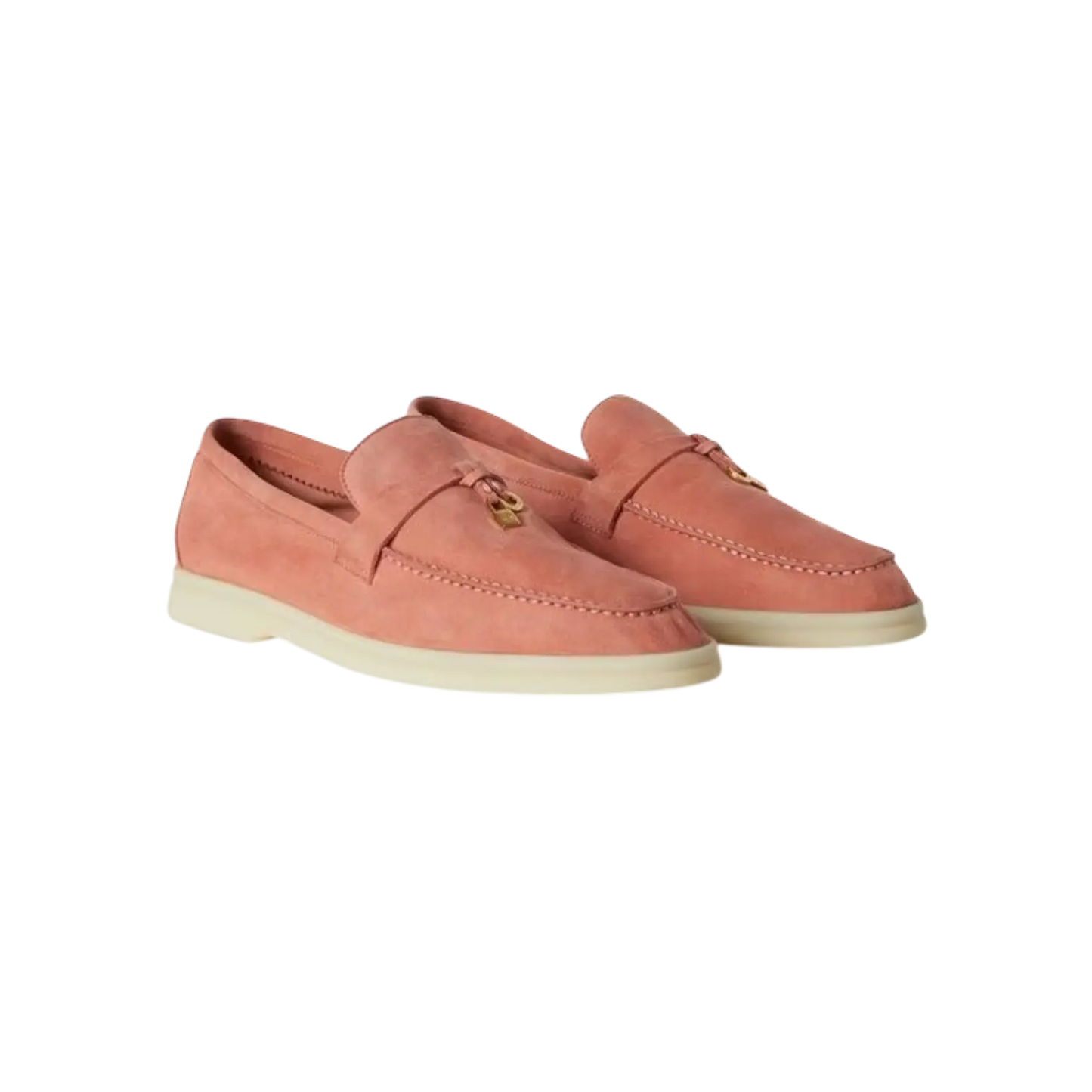 Loro Piana Summer Charms Loafern Sorbet Pink