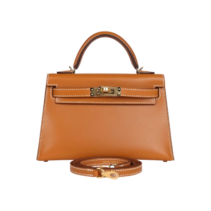Hermès Mini Kelly Sellier Naturel Sable Butler Gold Hardware