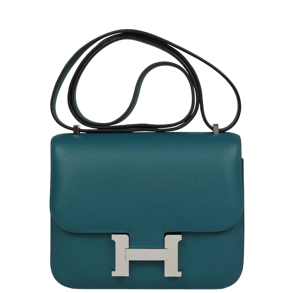 Hermes Constance 18 Vert Bosphore Evercolor Palladium Hardware