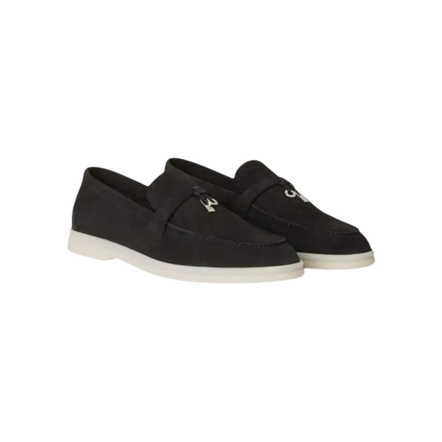 Loro Piana Summer Charms Loafer Caviar