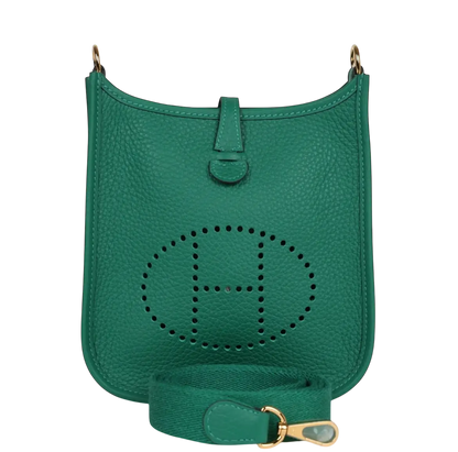 Hermes Evelyne TPM Vert Vertigo Clemence Gold Hardware