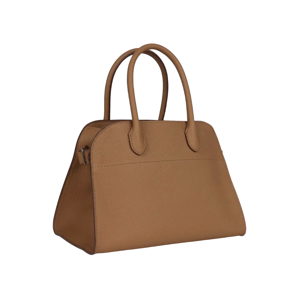 The Row Soft Margaux 10 Bag Sandpit Calfskin Silver Hardware