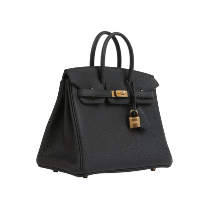 Hermès Birkin 25 Black Togo Gold Hardware