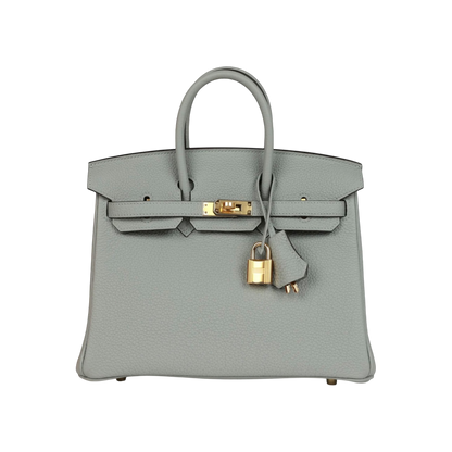 Hermès Birkin 25 Bleu Glacier Togo Gold Hardware
