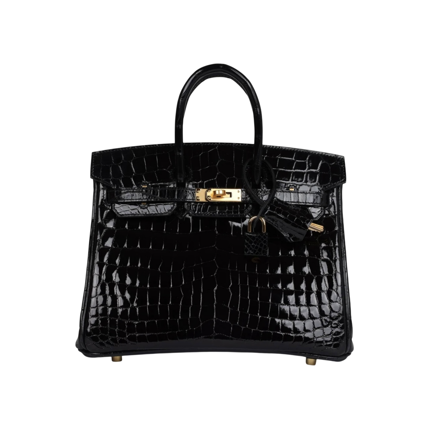 Hermès Birkin 25 Black Niloticus Crocodile Gold Hardware