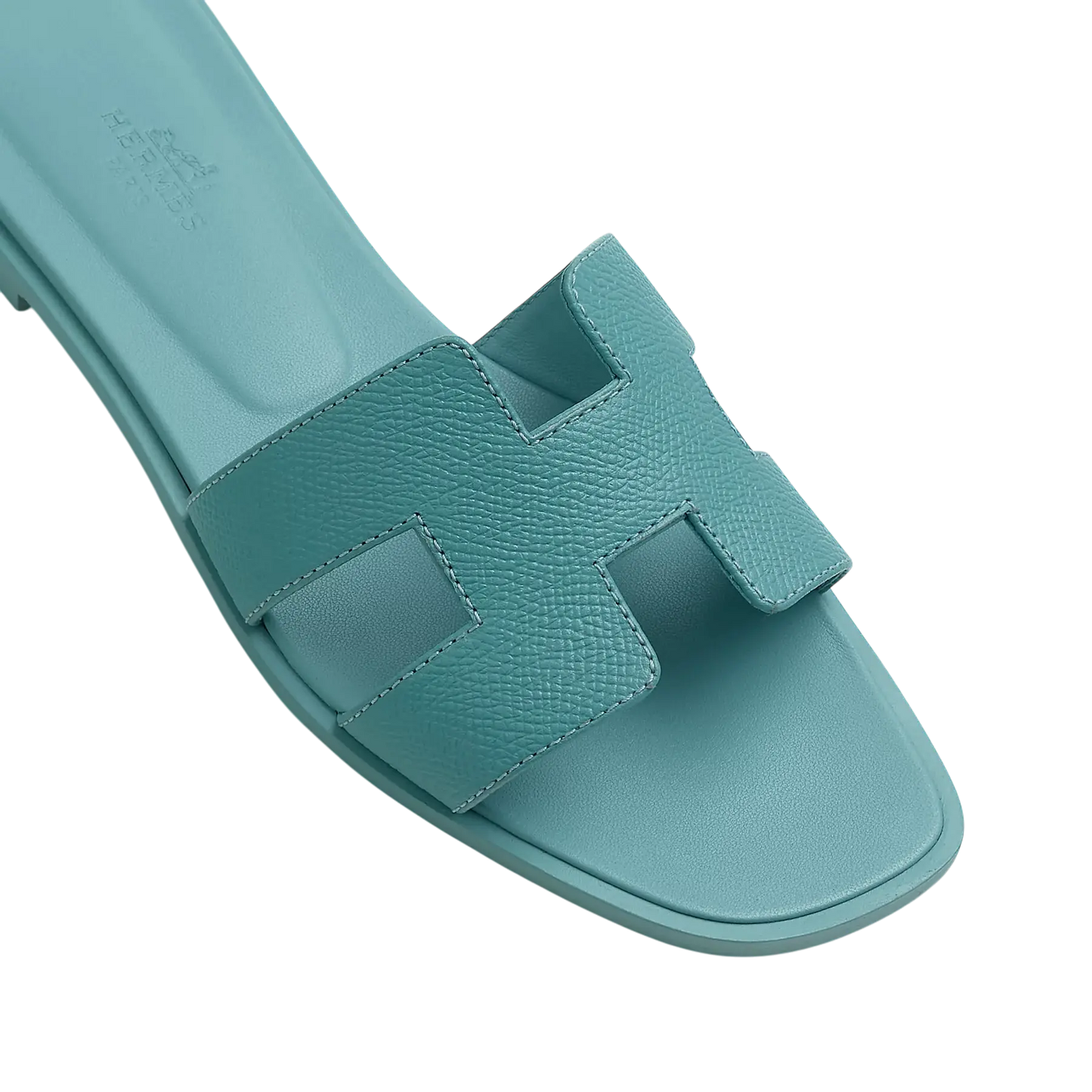 Hermes Oran Sandal Bleu Minéral