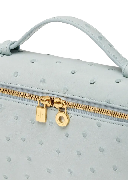 Loro Piana L19 Bag Ostrich Minty Breeze / Sun Gold