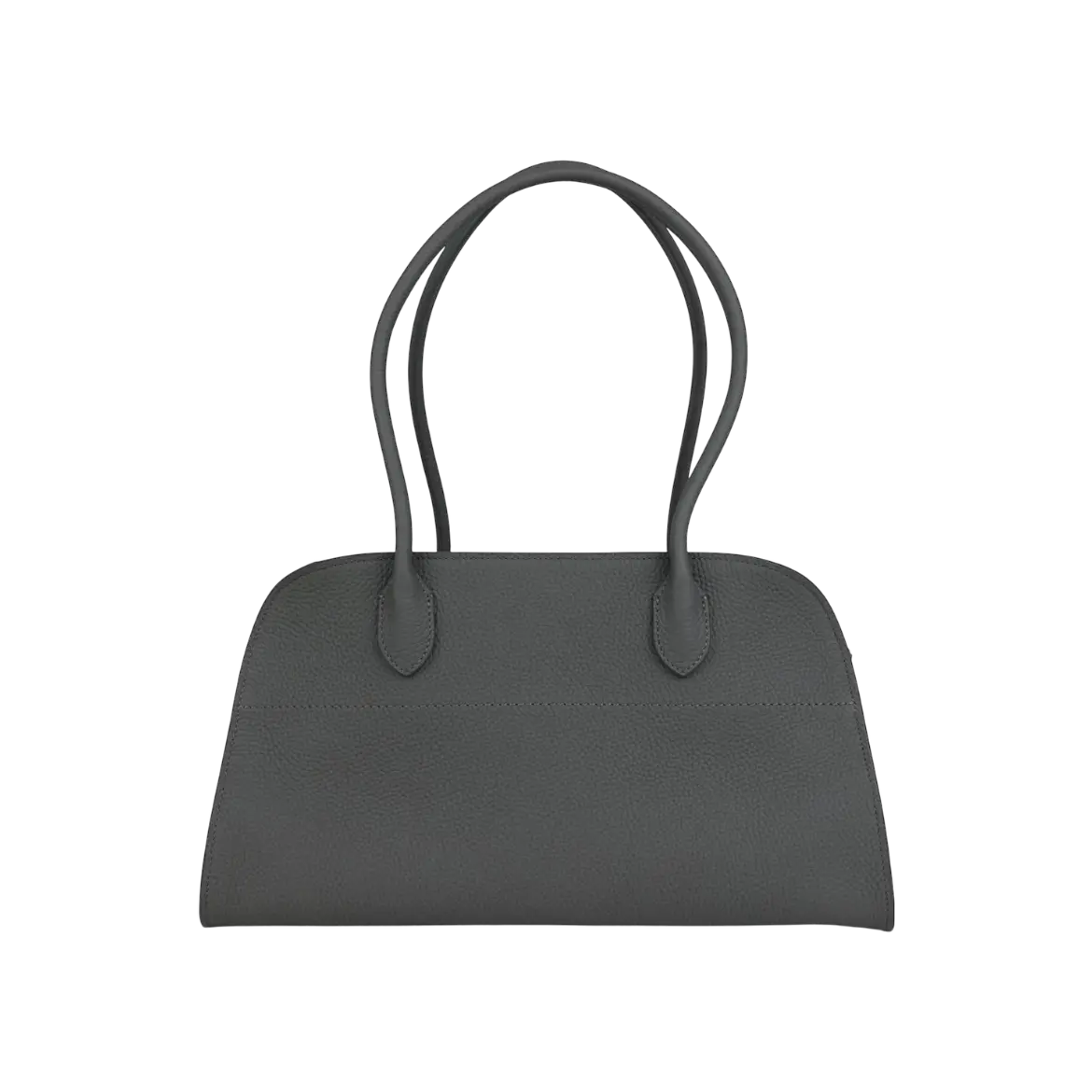 The Row Margaux Shoulder 12 Bag Timouse Grey Calfskin Silver Hardware