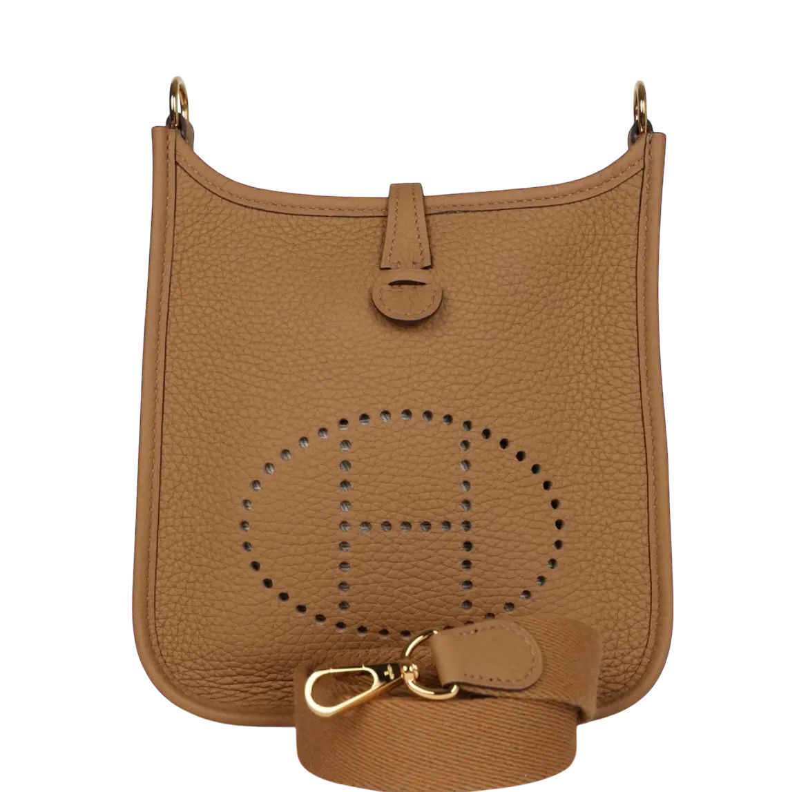 Hermes Evelyne TPM Biscuit Clemence Gold Hardware