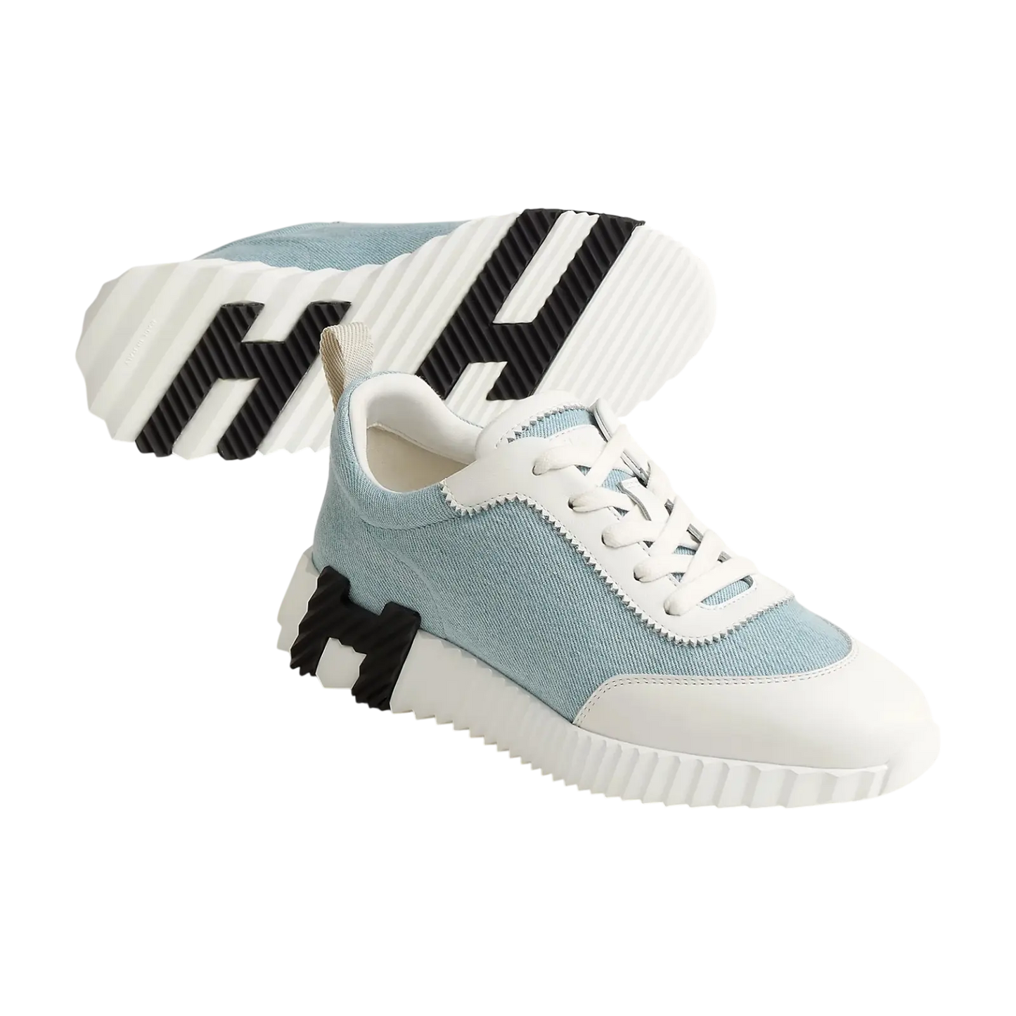 Hermes Bouncing Sneaker Bleu Clair / Blanc