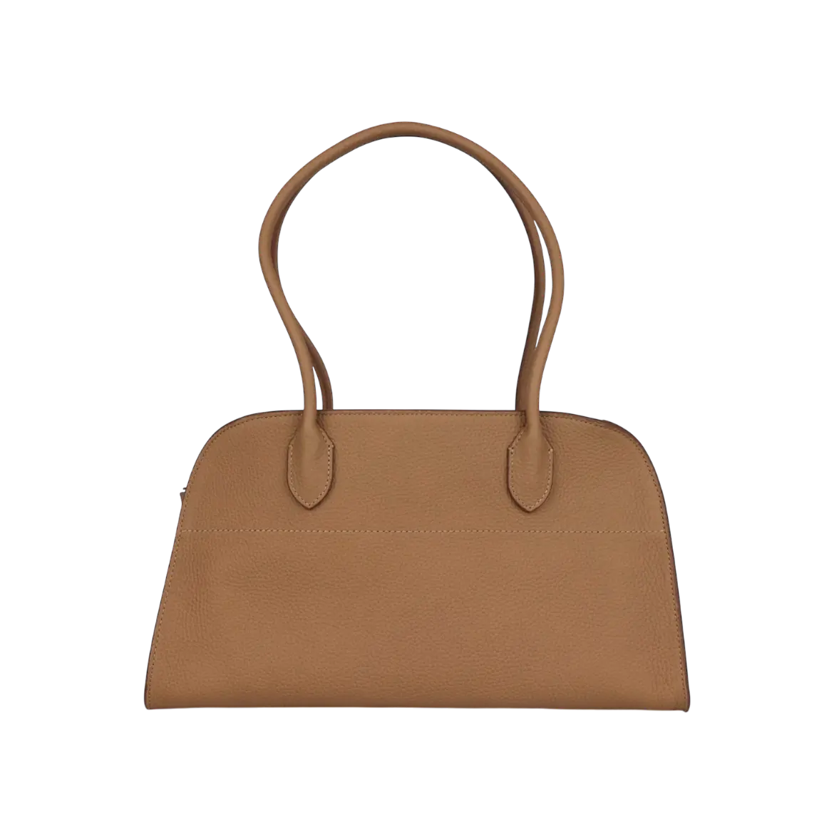 The Row Margaux Shoulder 12 Bag Sandpit Calfskin Silver Hardware
