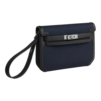 Hermes Depeche 25 Bleu Marine / Noir