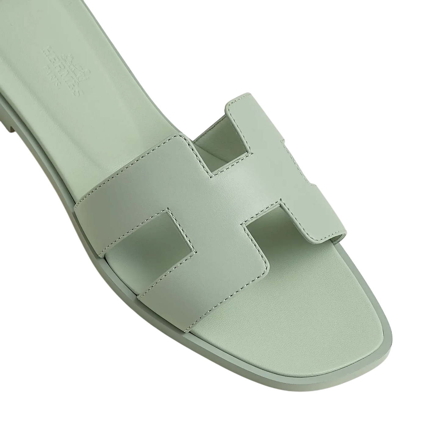 Hermes Oran Sandal Vert D'eau