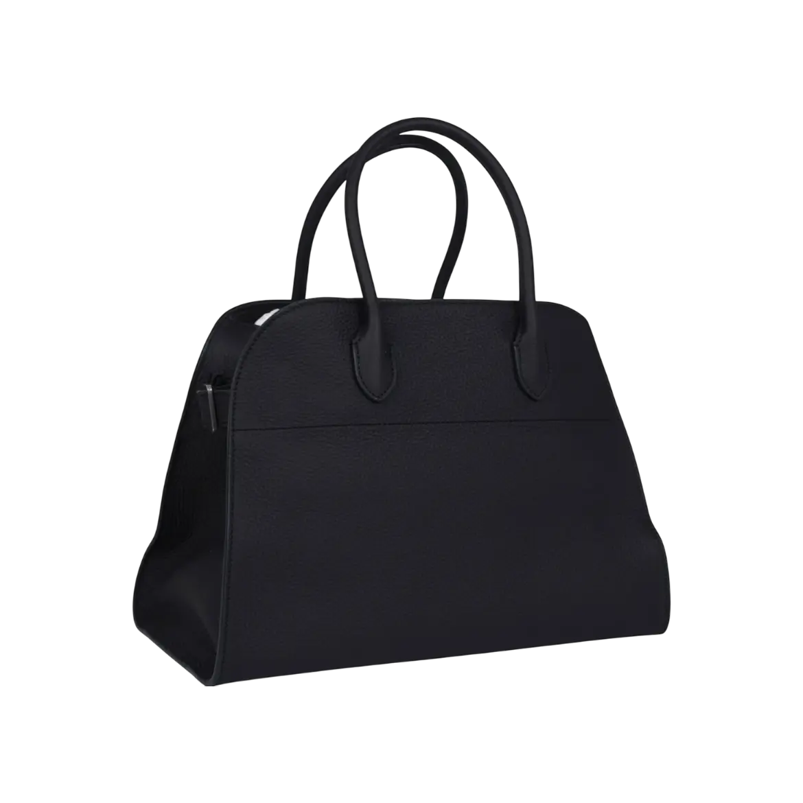 The Row Soft Margaux 12 Bag Midnight Calfskin Silver Hardware