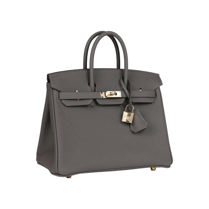 Hermès Birkin 25 Gris Meyer Togo Permabrass Hardware
