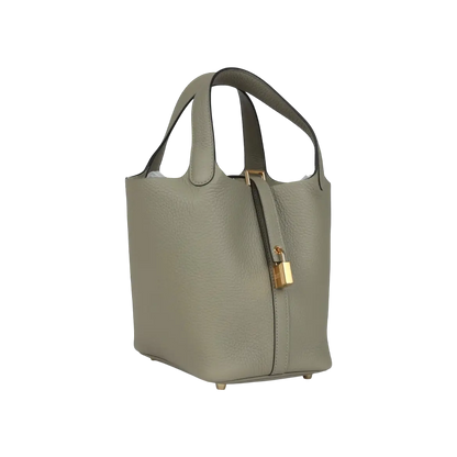 Hermès Picotin Lock 18 Sauge Clemence Gold Hardware