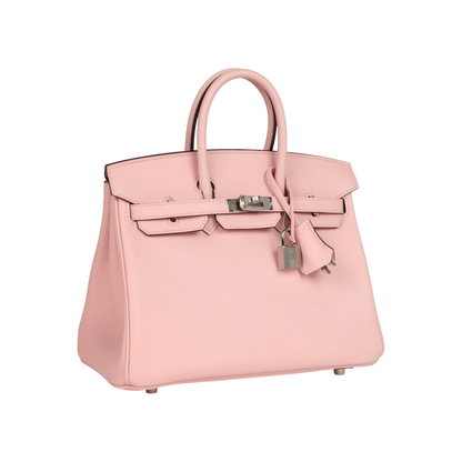 Hermès Birkin 25 Rose Sakura Swift Palladium Hardware