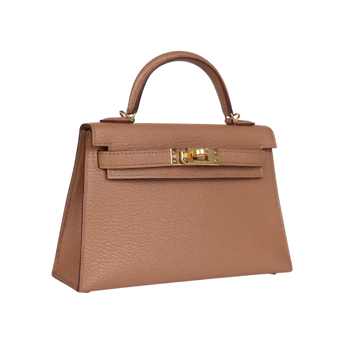 Hermès Mini Kelly Sellier Quebracho Chevre Gold Hardware