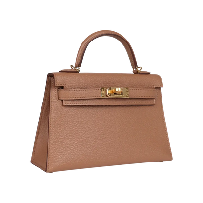 Hermès Mini Kelly Sellier Quebracho Chevre Gold Hardware