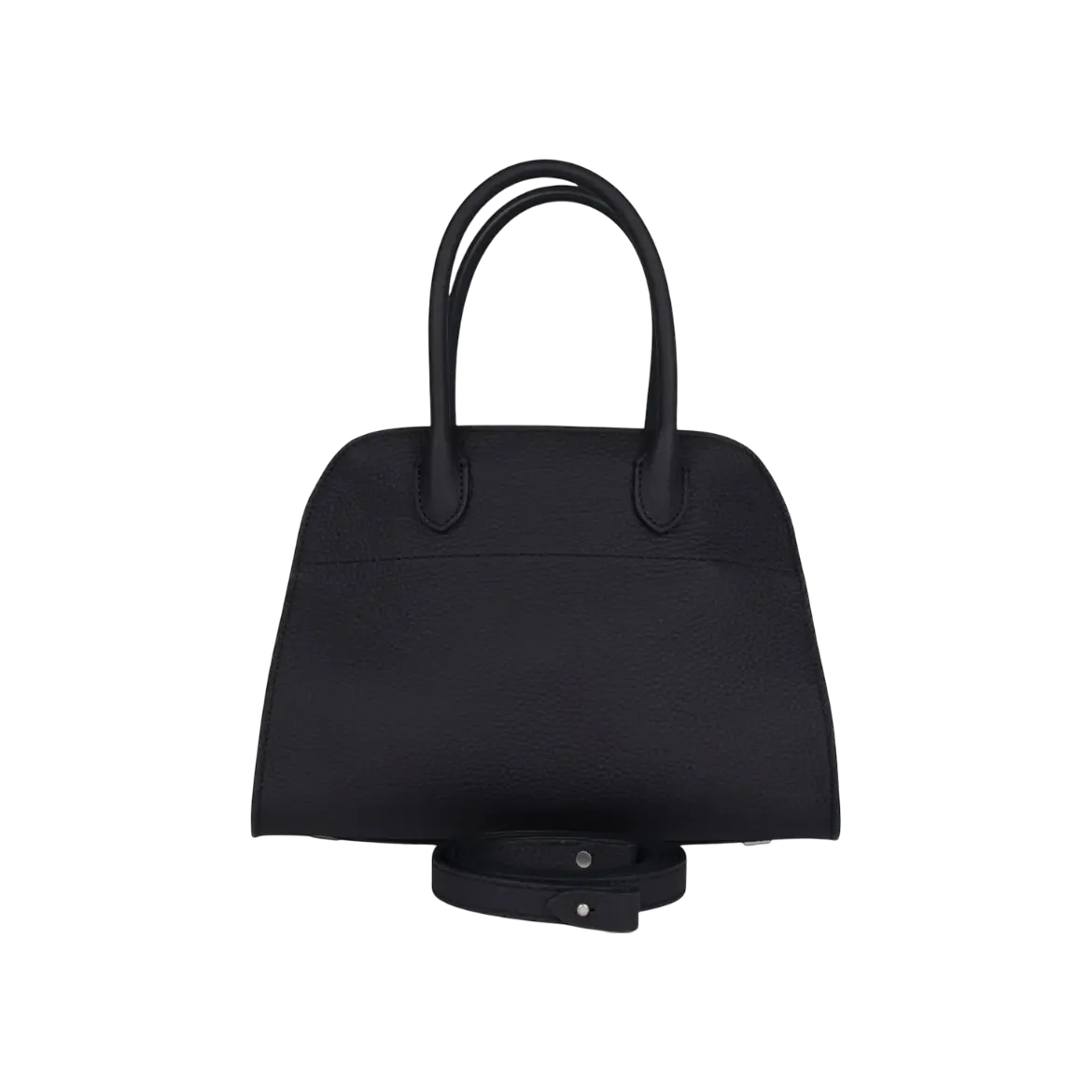 The Row Soft Margaux 10 Bag Midnight Calfskin Silver Hardware
