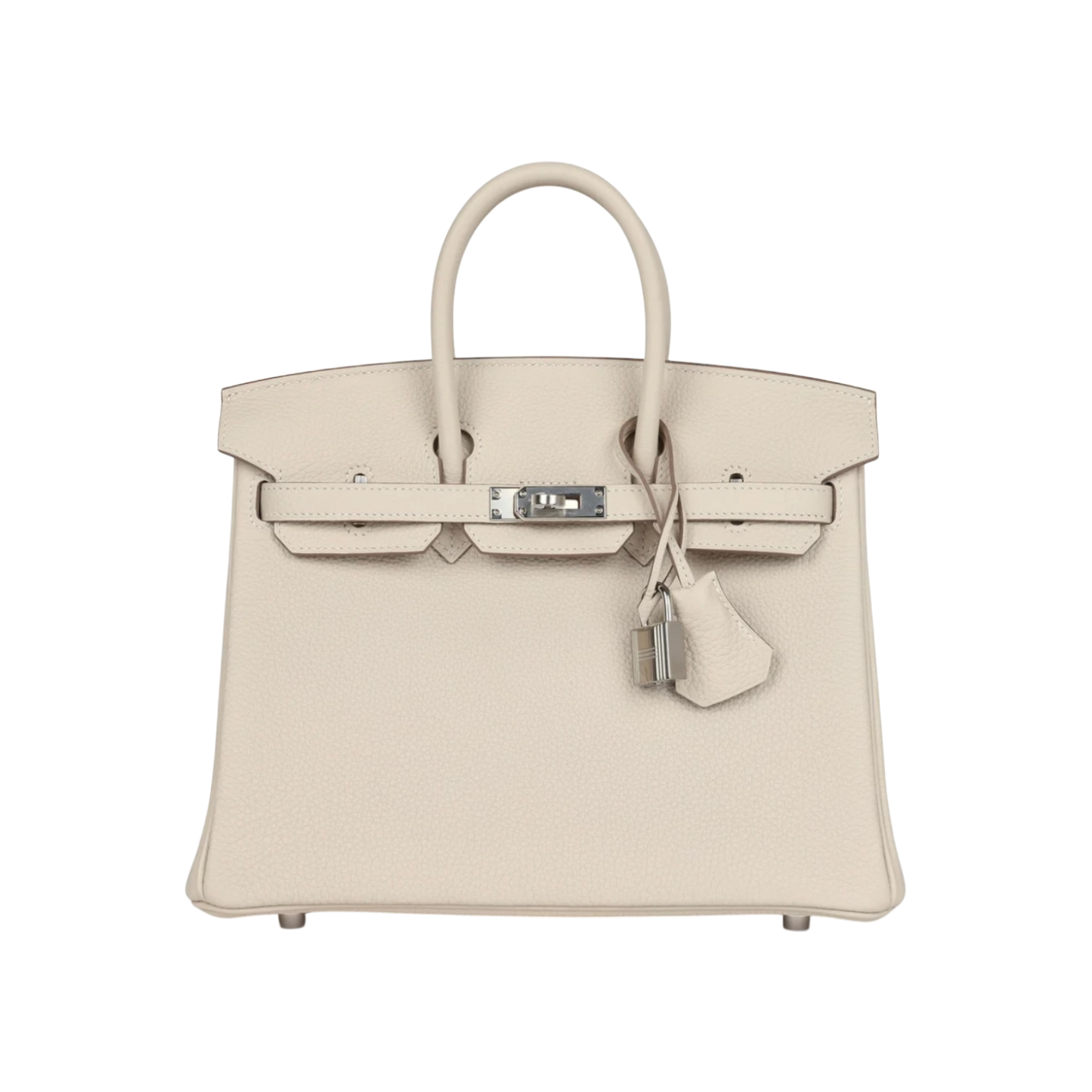 Hermès Birkin 25 Craie Togo Palladium Hardware